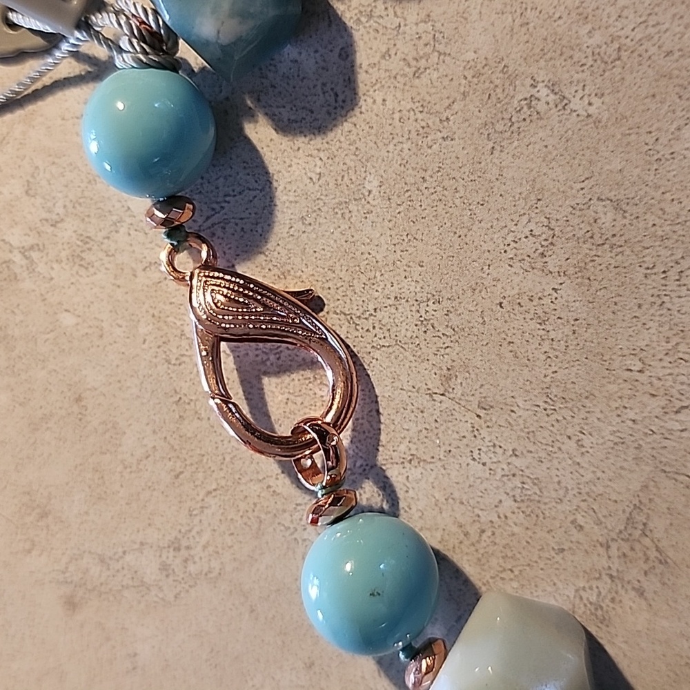 NWT Bella Pietra stone and bling necklace. - Picture 4 of 6
